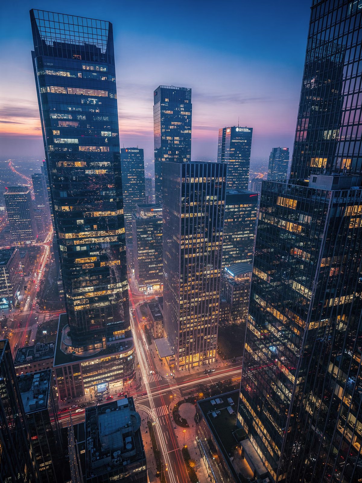 Futuristic Glass Skyscraper